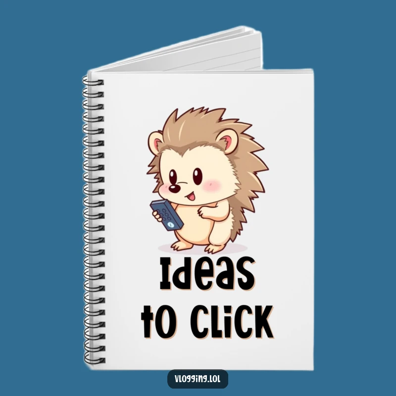 Funny Hedgehog Notebook: Remote Control Master - Journal Funny Gift for Writers