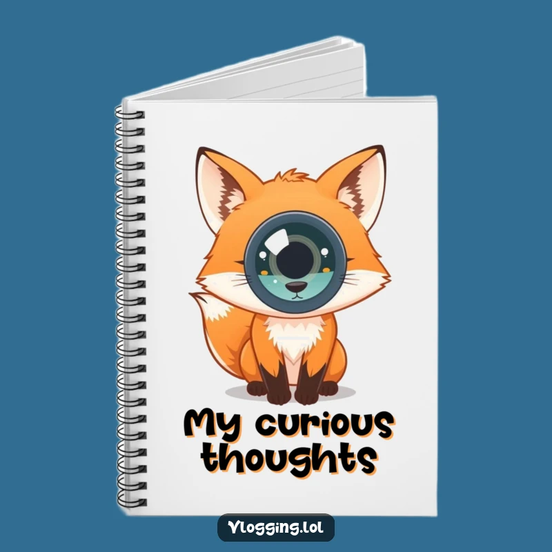 Funny Curious Fox Notebook: Capture Your Inquisitive Ideas