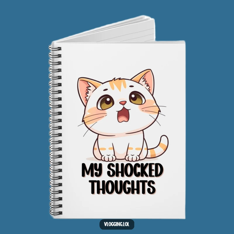 Funny Cat Reaction Notebook - Hilarious Journal for Dramatic Thoughts