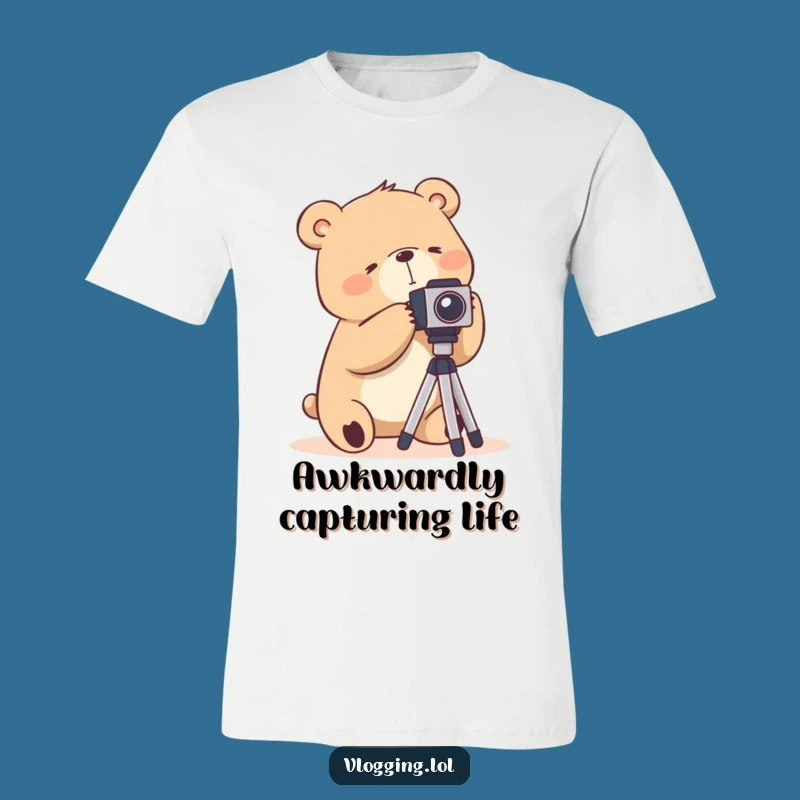 Funny Bear Photography T-Shirt: Awkward Tripod Moments!