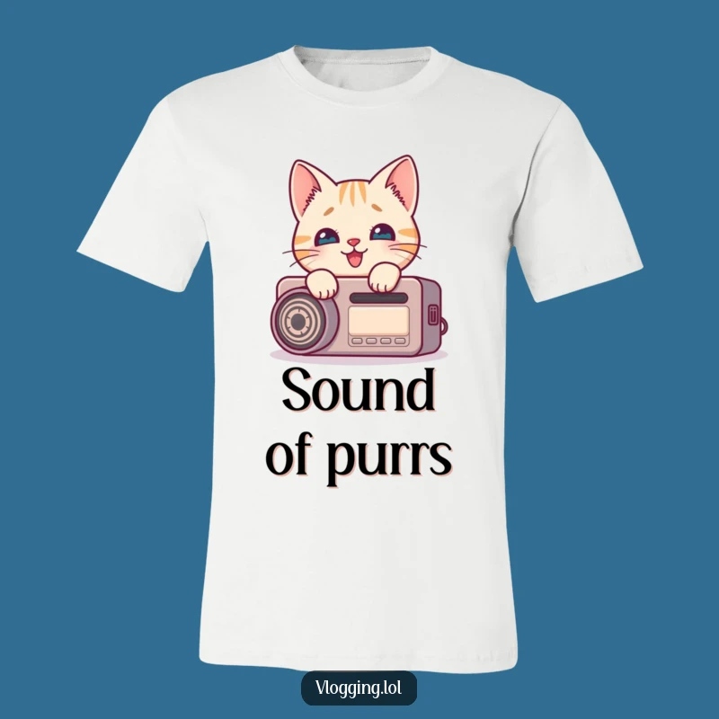 Funny Cat Podcaster T-Shirt - Hilarious Creator Gift
