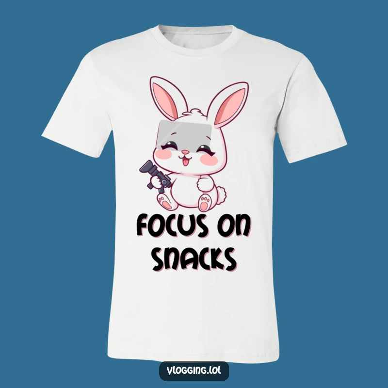 Funny Rabbit Editor T-Shirt: Creative Focus, Hilarious Gift for Content Creators