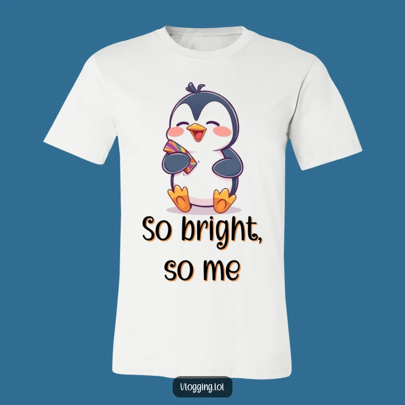 Funny Penguin Show-Off T-Shirt - Hilarious Gift for Enthusiastic People