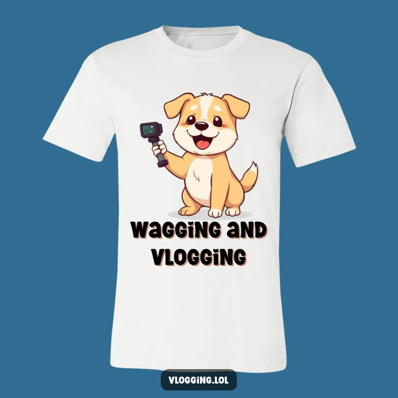 Funny Playful Dog T-Shirt - Content Creator Dog Apparel Gift