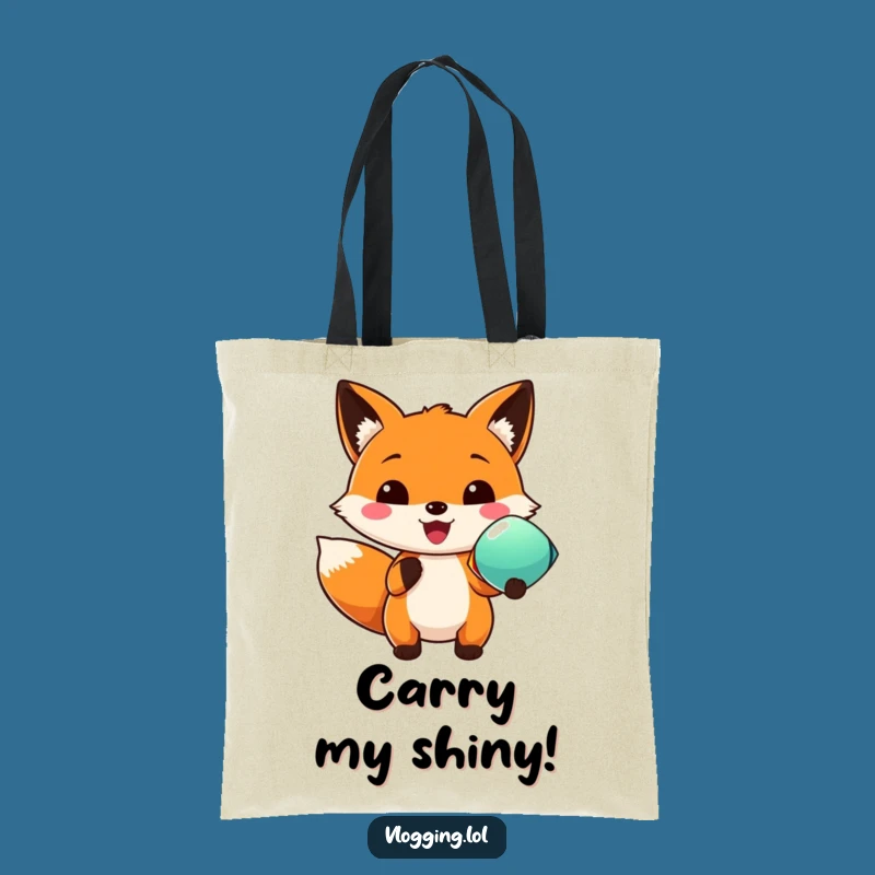 Funny Fox Tote Bag - Exciting Colorful Object Carrier, Stylish Humorous Accessory