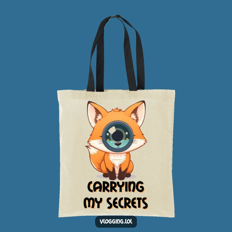 Funny Curious Fox Tote Bag: Carry Your Curiosity with Style