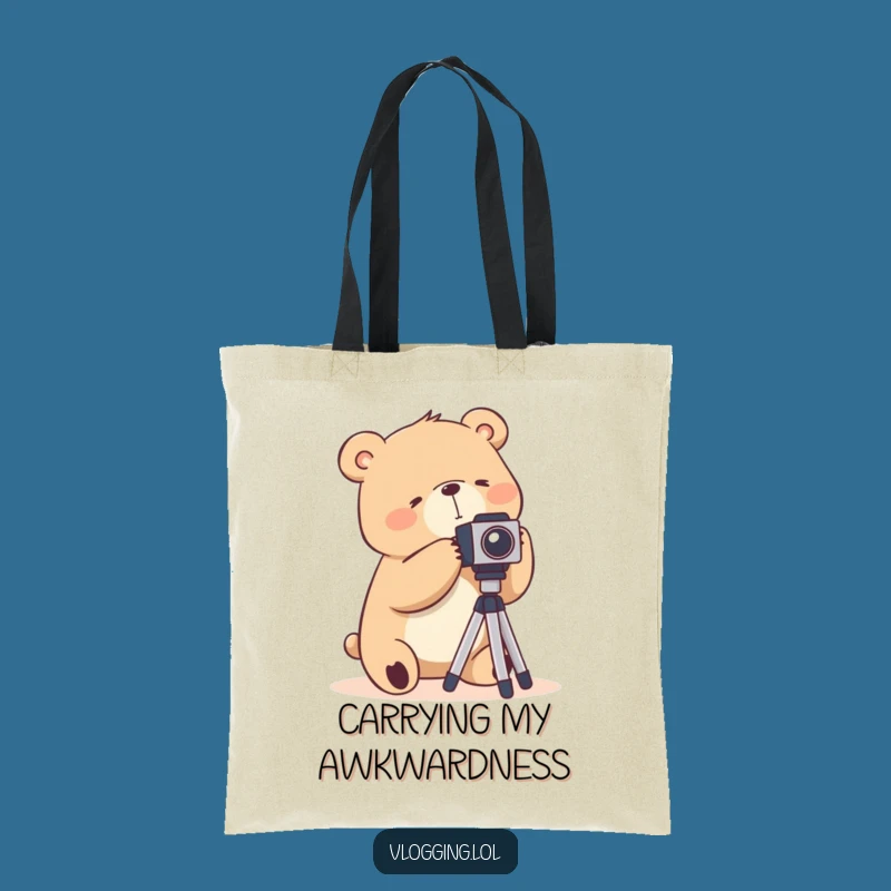 Funny Bear Photography Tote Bag: Carry Your Gear and Laugh!