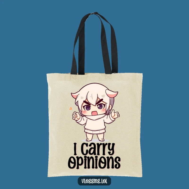 Funny Determined Speaker Tote Bag: Carry Your Message Funny Gift